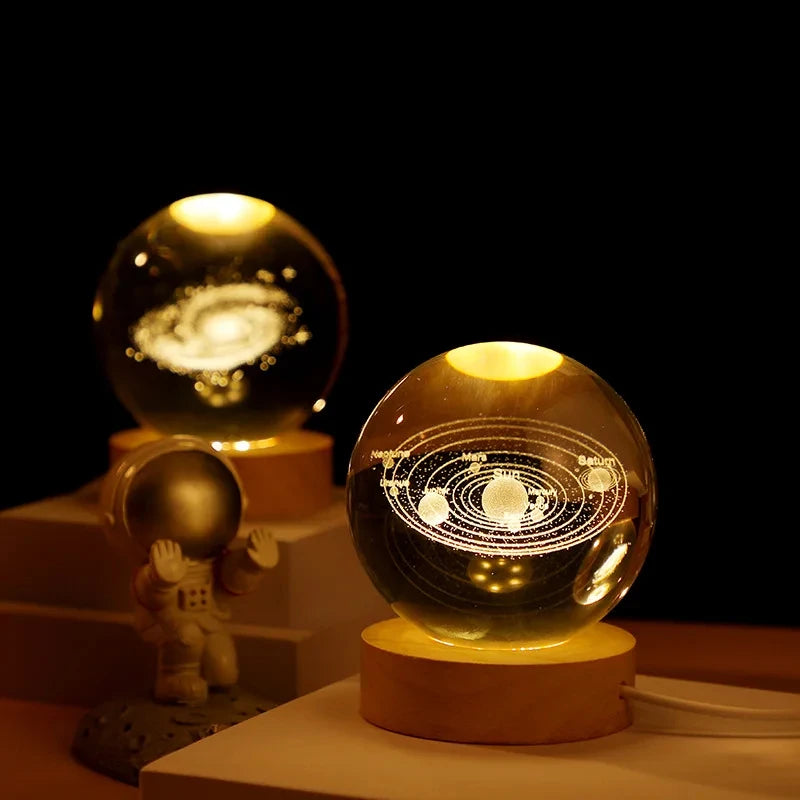 3D Solar System Crystal Ball