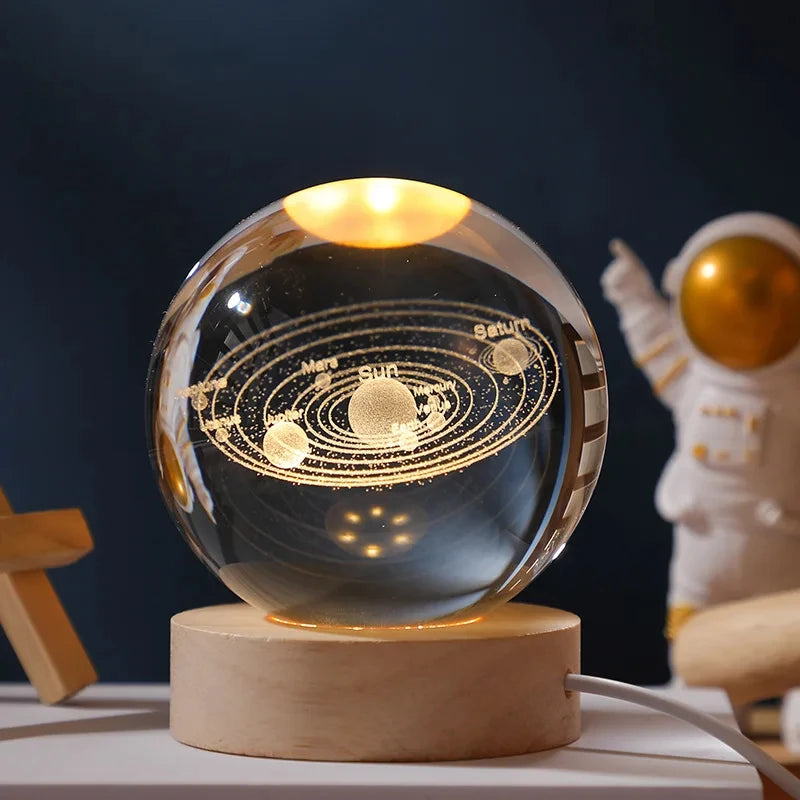 3D Solar System Crystal Ball